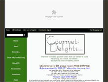 Tablet Screenshot of gourmet-delights.com